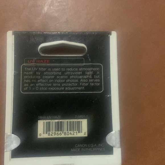 canon lens filter uv haze 58mm - Picture 2 of 2